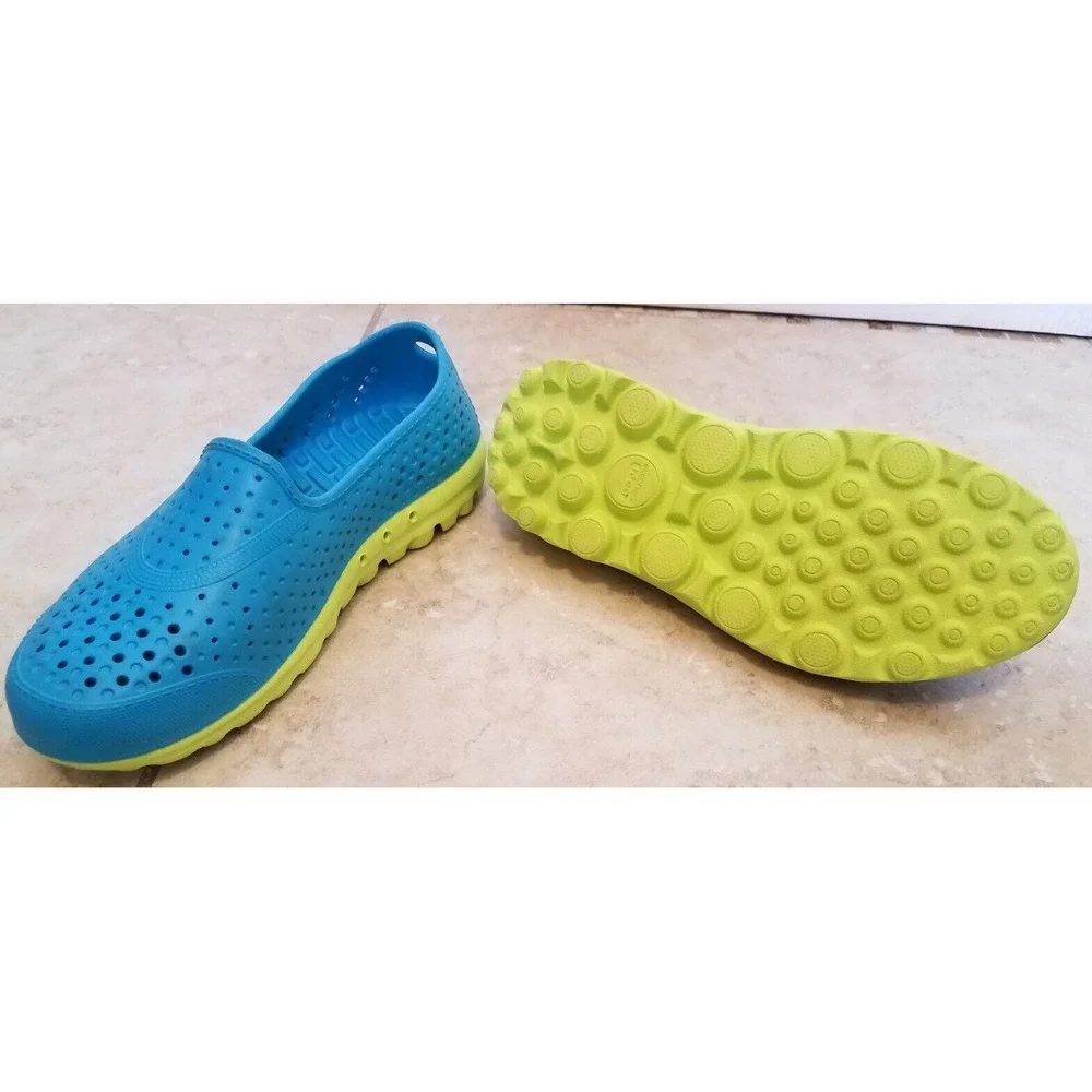 Skechers H2Go Slip-on Water Shoes Kids size Y2‎ Blue Green Boys Girls